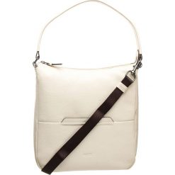 Skórzana torebka "Faro 5" w kolorze kremowym - 32 x 34 x 11 cm. Białe torby na ramię damskie marki BREE. W wyprzedaży za 454.95 zł.