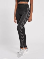Damskie wysokie legginsy Hummel MT Energy. Czarne legginsy sportowe damskie Hummel, xs, bez wzorów, z dzianiny, z standardowym stanem, na fitness i siłownię. Za 139.50 zł.