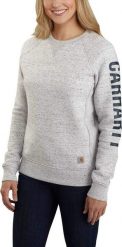Carhartt Bluza Carhartt Clarksburg Graphic Crewneck Asphalt. Bluzy damskie Carhartt, bez wzorów, bez kaptura. Za 249.23 zł.