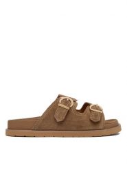 Gant Klapki 32503255 Brązowy. Brązowe klapki damskie GANT, bez wzorów, ze skóry, bez obcasa. Za 459.99 zł.