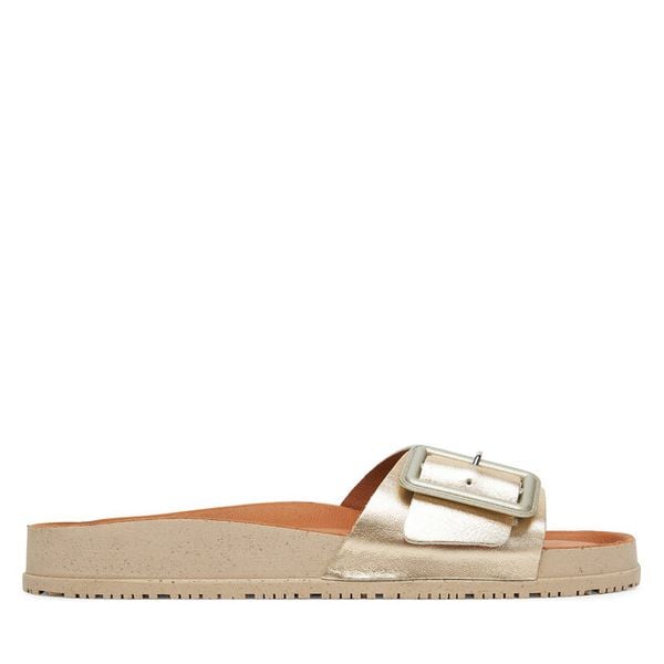 Klapki Tamaris. Żółte klapki damskie Tamaris, bez wzorów, bez obcasa. Za 319.99 zł.