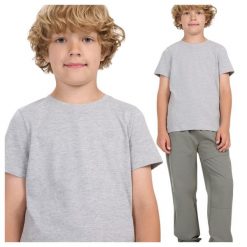 T-shirt chłopięcy bez nadruku 4F 4FJWMM00TTSHM2330. Niebieskie t-shirty dla chłopców 4f, bez wzorów, z bawełny, bez ramiączek. Za 24.99 zł.