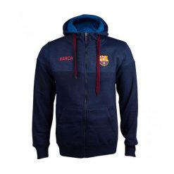 FC Barcelona granatowa bluza z kapturem. Niebieskie bluzy męskie FC Barcelona, s, bez wzorów, z kapturem, do piłki nożnej. Za 318.00 zł.