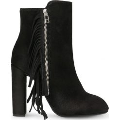 Botki NAOMI. Czarne botki damskie Gino Rossi, na jesień, z zamszu, boho. W wyprzedaży za 299.90 zł.