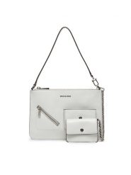 MICHAEL Michael Kors Torebka Jet Set 32S6SJ6F6L Biały. Białe kopertówki damskie MICHAEL Michael Kors, bez wzorów, ze skóry, bez dodatków. Za 739.99 zł.