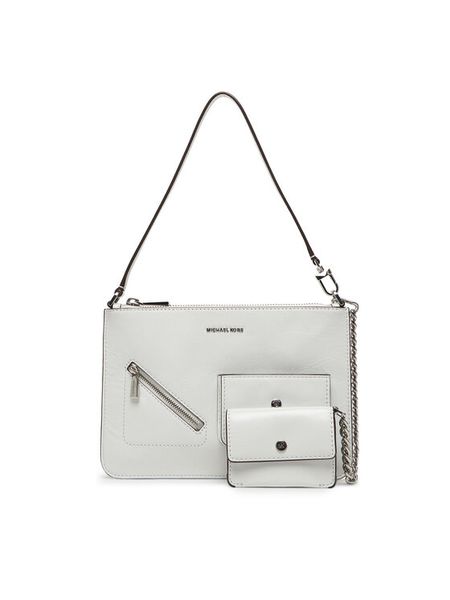 MICHAEL Michael Kors Torebka Jet Set 32S6SJ6F6L Biały. Białe kopertówki damskie MICHAEL Michael Kors, bez wzorów, bez dodatków. Za 739.99 zł.