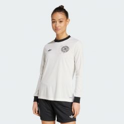 Koszulka Germany Anniversary Long Sleeve. Białe koszulki sportowe damskie Adidas, xl, bez wzorów, z materiału, sportowe, bez kołnierzyka. Za 499.00 zł.