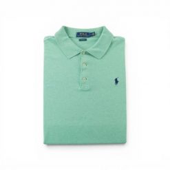 Second life - Koszulka polo męska z krótkim rękawem Polo Ralph Lauren - Jak nowy. Zielone koszulki polo męskie Ralph Lauren, l, bez wzorów, z tkaniny, klasyczne, bez ramiączek. Za 127.76 zł.