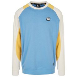 Bluza Urban Classics Starter Laser. Niebieskie bluzy męskie Starter, m, z aplikacjami, z bawełny, bez kaptura. Za 252.50 zł.