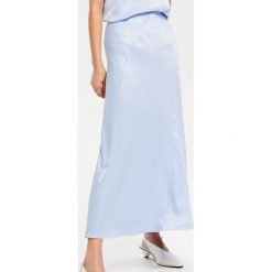 Satynowa spódnica maxi - Niebieski. Spódnice damskie marki Reserved. Za 199.99 zł.