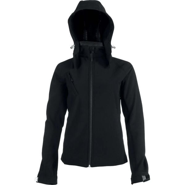 Kurtka damska Kariban Softshell À Capuche Amovible. Niebieskie kurtki damskie KARIBAN, m, bez wzorów, z elastanu, bez kaptura. Za 245.50 zł.