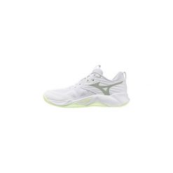 Damskie buty halowe Mizuno Wave Momentum Pro. Białe obuwie sportowe damskie Mizuno, bez wzorów, z materiału, do siatkówki, mizuno wave. Za 386.95 zł.