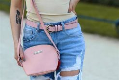 Beltimore skórzany damski pasek do spodni 3 cm różowy A69 : Kolory - różowy, Rozmiar pasków - r.85-100 cm. Czerwone paski damskie bez wzorów, klasyczne. Za 47.90 zł.