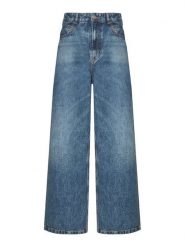 BOSS Jeansy 50569378 Niebieski Wide Leg. Niebieskie jeansy damskie Boss. Za 599.99 zł.