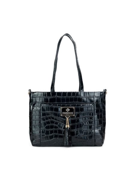 Monnari Torebka BAG4120 Czarny. Czarne torebki do ręki damskie Monnari, bez wzorów, ze skóry, bez dodatków. Za 149.99 zł.