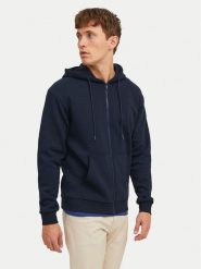 Jack & Jones Bluza Bradley 12249342 Granatowy Regular Fit. Niebieskie bluzy męskie Jack & Jones, m, bez wzorów, z syntetyku, bez kaptura. Za 189.99 zł.