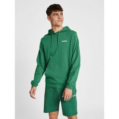 Bluza z kapturem Hummel lgc Gabe. Zielone bluzy męskie Hummel, bez zapięcia, na fitness i siłownię. W wyprzedaży za 213.50 zł.