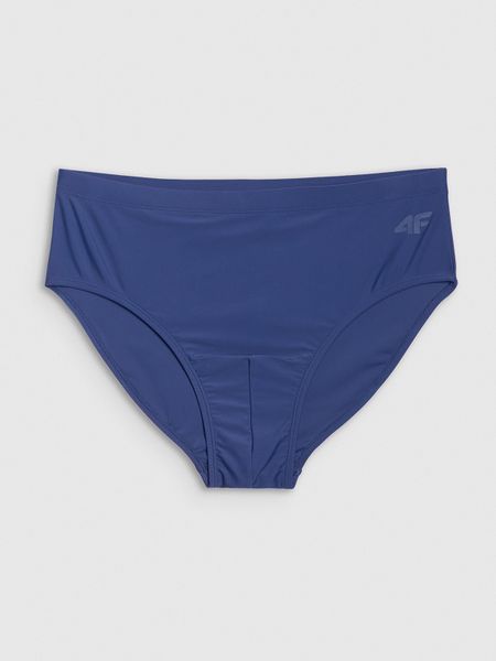 4F Kąpielówki męskie - granatowe S. Niebieskie kąpielówki męskie 4f, m, bez wzorów, z elastanu, do pływania. Za 49.99 zł.