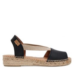 Espadryle Toni Pons. Czarne sandały damskie Toni Pons, bez wzorów, bez obcasa, bez zapięcia. Za 209.99 zł.