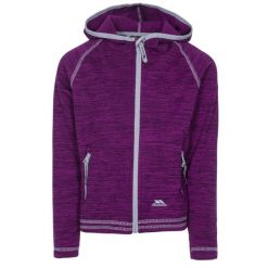 Trespass Goodness - Polar damski At200 Purple Orchid Marl. Fioletowe kurtki damskie Trespass, bez wzorów, z polaru, z kapturem. Za 237.99 zł.