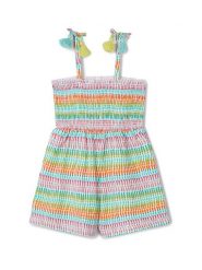 Mayoral Kombinezon 3877 Kolorowy Relaxed Fit. Sukienki dla dziewczynek Mayoral, bez wzorów, z bawełny, bez ramiączek. Za 79.99 zł.