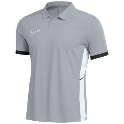 Koszulka męska Nike Dri-FIT Academy 25 SS Polo. Szare koszulki polo męskie Nike, m, bez wzorów, z poliesteru, sportowe, bez ramiączek. Za 134.99 zł.