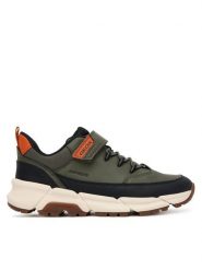 Geox Sneakersy J Flexyper Plus J56LCA 0MEFU C3009 D Khaki. Brązowe buty sportowe chłopięce Geox, bez wzorów, ze skóry, bez zapięcia. Za 309.99 zł.