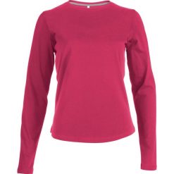 Damska koszulka z długim rękawem Kariban Col Rond. Czerwone t-shirty damskie KARIBAN, xl, bez wzorów, z bawełny, bez kołnierzyka. Za 82.50 zł.