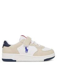 Polo Ralph Lauren Sneakersy RL05010104 Biały. Białe buty sportowe chłopięce Polo Ralph Lauren, bez wzorów, ze skóry, bez zapięcia. Za 419.99 zł.