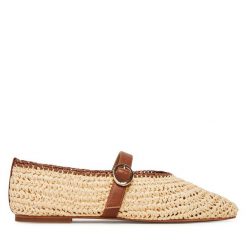 Baleriny Aldo. Brązowe baleriny damskie Aldo, bez wzorów, bez obcasa. Za 299.99 zł.