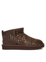 Ugg Śniegowce W Classic Ultra Mini 1158328 Brązowy. Brązowe śniegowce i trapery damskie UGG, ze skóry. Za 809.99 zł.