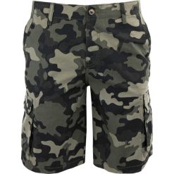 Męskie Szorty Kamuflażowe - Trwały i Funkcjonalny Projekt. Brązowe krótkie spodenki sportowe męskie CAMOUFLAGE, m, bez wzorów, z bawełny, trekkingowe. Za 171.99 zł.