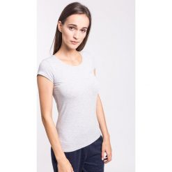T-shirt damski TSD001z - jasny szary melanż. Szare t-shirty damskie 4f, melanż, z bawełny. W wyprzedaży za 29.99 zł.
