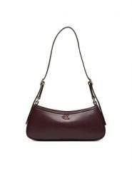 Calvin Klein Torebka Ck Small Shoulder Bag LV04F3170G Bordowy. Czerwone torebki do ręki damskie Calvin Klein, bez wzorów, ze skóry, bez dodatków. Za 369.99 zł.