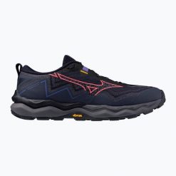 Buty do biegania damskie Mizuno Wave Daichi 9 GTX. Czarne obuwie sportowe damskie Mizuno, bez wzorów, do biegania, mizuno wave. Za 549.99 zł.