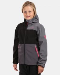 Dziewczęca kurtka softshell Kilpi RAVIA-J. Czarne kurtki i płaszcze dla dziewczynek Kilpi, na jesień, bez wzorów, z materiału, bez kaptura. Za 318.77 zł.