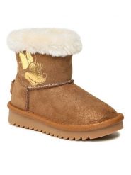 Mickey&Friends Śniegowce CS-021DSTC-A Brązowy. Brązowe buty zimowe dziewczęce Mickey&Friends, z materiału, bez zapięcia. Za 89.99 zł.