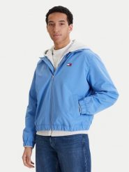 Tommy Jeans Kurtka przejściowa Essential DM0DM22720 Niebieski Regular Fit. Niebieskie kurtki męskie Tommy Jeans, m, bez wzorów, z jeansu, bez kaptura. Za 529.99 zł.