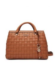 Guess Torebka Sandy HWWG84 18060 Brązowy. Brązowe torebki do ręki damskie Guess, z aplikacjami, ze skóry, bez dodatków. Za 799.99 zł.