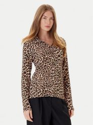 Morgan Koszula 252-TJOSY Brązowy Slim Fit. Brązowe bluzki damskie Morgan, xs, bez wzorów, z syntetyku, bez kołnierzyka, bez ramiączek. Za 179.99 zł.
