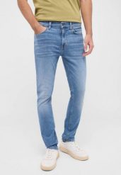 Męskie Spodnie Jeansowe MUSTANG Frisco Skinny Denim Blue 1016307 5000 583. Niebieskie jeansy męskie Mustang, l, bez wzorów, z denimu. Za 199.99 zł.