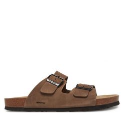 Klapki Josef Seibel. Brązowe klapki męskie Josef Seibel. Za 309.99 zł.