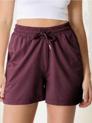 Szorty dresowe - czerwony. Czerwone szorty damskie Sinsay, l, bez wzorów, z dresówki. Za 25.99 zł.