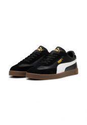 Buty damskie sportowe sneakersy Puma CLUB II ERA. Czarne obuwie sportowe damskie Puma, bez wzorów, ze skóry, do piłki nożnej. Za 216.99 zł.