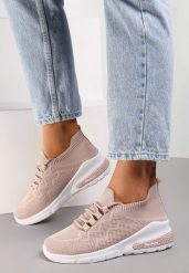 Beżowe Buty Sportowe Philone. Brązowe obuwie sportowe damskie Renee, bez wzorów, z jeansu, do biegania. Za 39.99 zł.