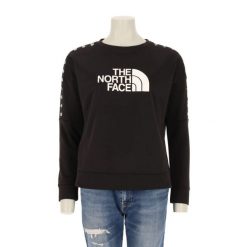 Second life - Damska czarna bluza TNF - Jak nowy. Czarne bluzy damskie The North Face, bez wzorów, bez kaptura. Za 127.76 zł.