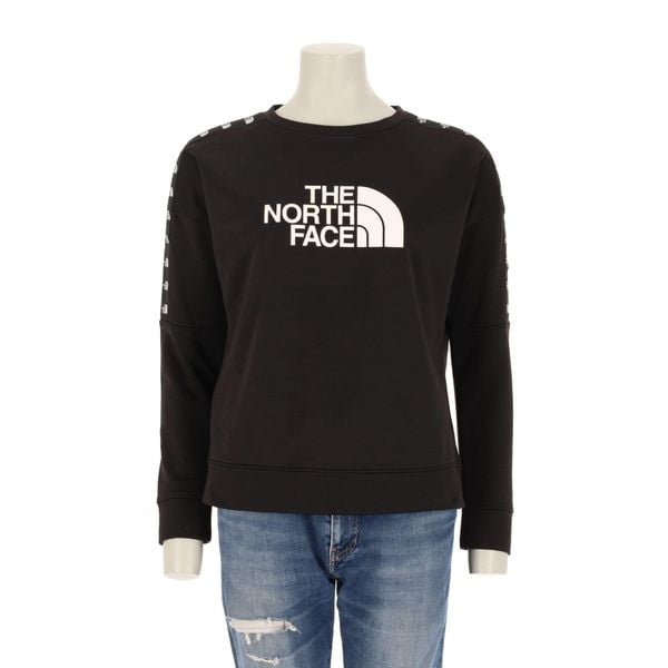 Second life - Damska czarna bluza TNF - Jak nowy. Czarne bluzy damskie The North Face, m, bez wzorów, z materiału, bez kaptura, na fitness i siłownię. Za 127.76 zł.