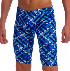 Spodenki FUNKY TRUNKS Under Over - jammery chłopięce. Niebieskie kąpielówki dla chłopców FUNKY TRUNKS, bez wzorów, z elastanu, wakacyjne. Za 199.00 zł.