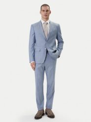 BOSS Garnitur Huge 50557273 Fioletowy Slim Fit. Fioletowe garnitury męskie Boss, bez wzorów, z wiskozy. Za 2,519.00 zł.