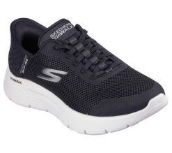 Buty sportowe Sneakersy damskie, Slip-Ins: GO WALK Flex - Grand Entry. Białe obuwie sportowe damskie Skechers, bez wzorów, z materiału, trekkingowe. Za 339.99 zł.